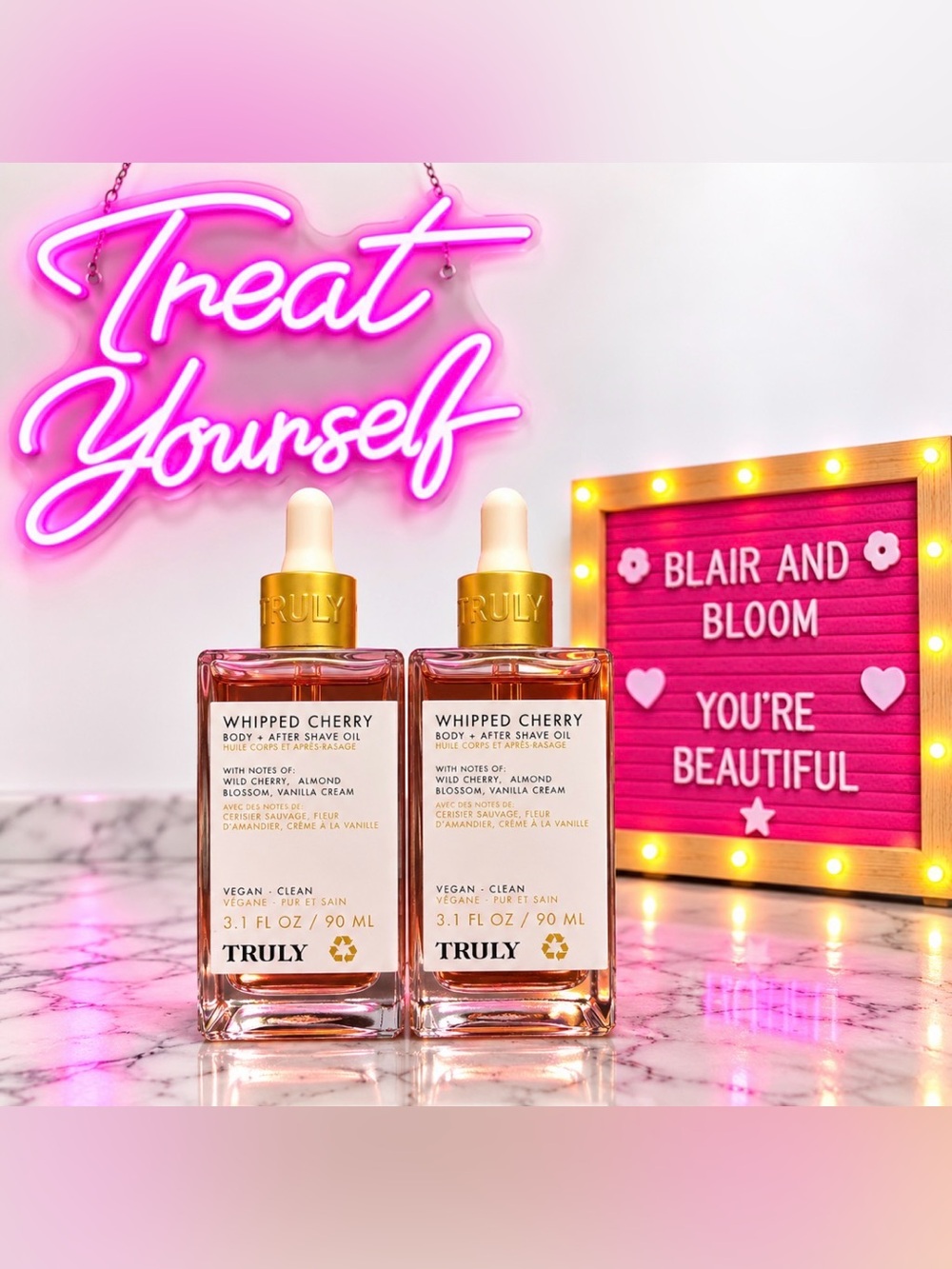Truly Beauty Whipped Cherry Body After Shave Oil Bundle-Discontinued HTF!
